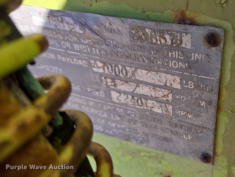 image for item EB1178 1974 Terex TS-14B conventional scraper 