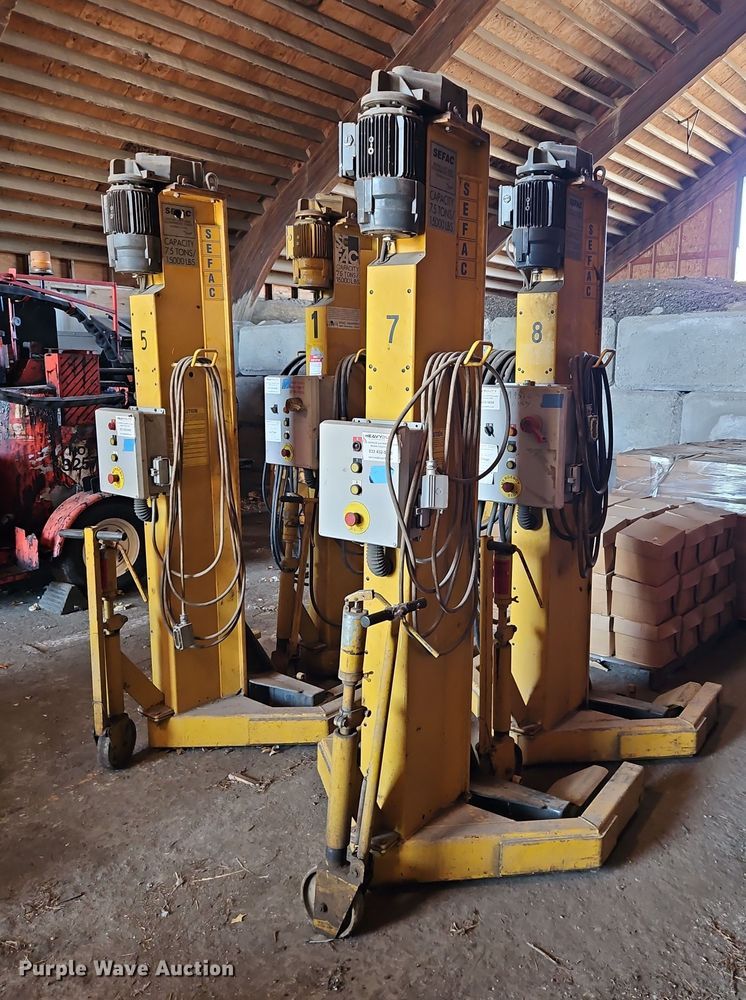 image for item EB8452 1996 Sefac 1200M65 four post automotive lift