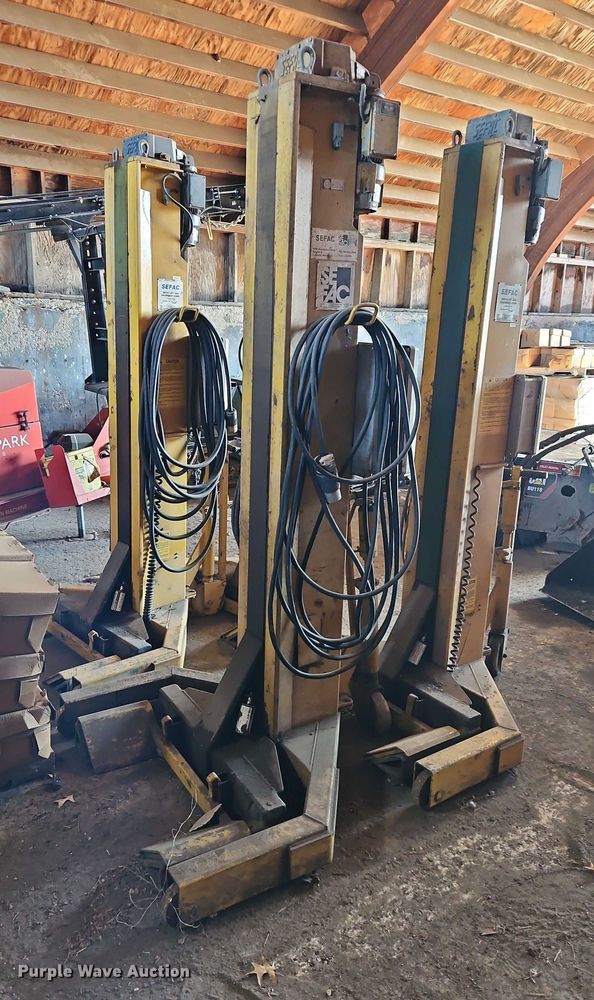image for item EB8452 1996 Sefac 1200M65 four post automotive lift