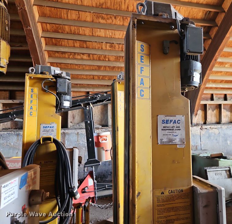 image for item EB8452 1996 Sefac 1200M65 four post automotive lift