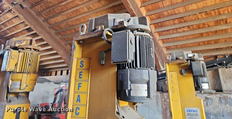 image for item EB8452 1996 Sefac 1200M65 four post automotive lift