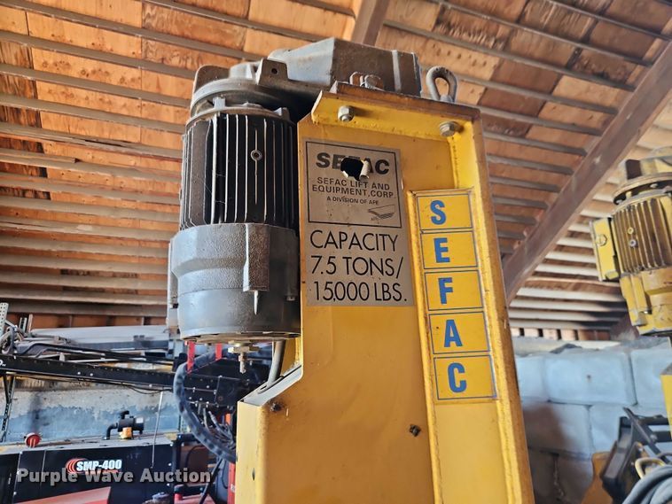 image for item EB8452 1996 Sefac 1200M65 four post automotive lift