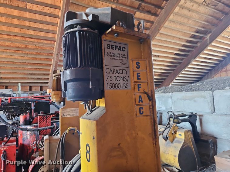 image for item EB8452 1996 Sefac 1200M65 four post automotive lift