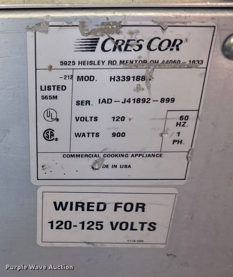 image for item EC4466 (3) Cres Cor food warmers