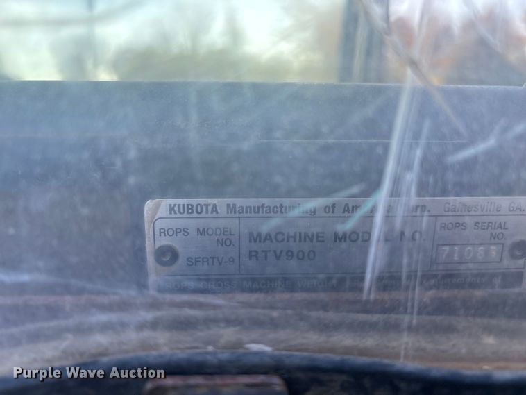 image for item ED2384 2007 Kubota RTV900 utility vehicle