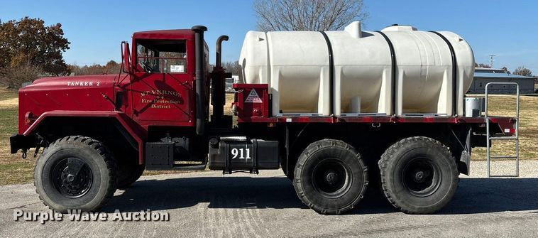 image for item ED2395 1989 AMGN M923A2 tanker fire truck