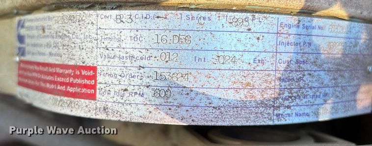 image for item ED2395 1989 AMGN M923A2 tanker fire truck