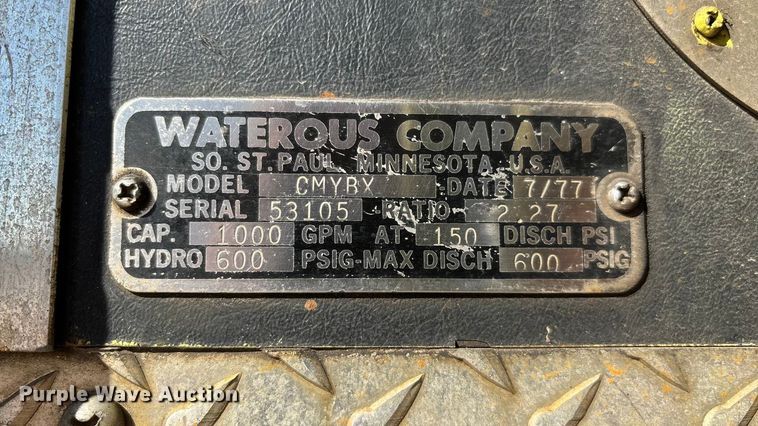 image for item ED2396 1977 Ford 9000 pumper fire truck