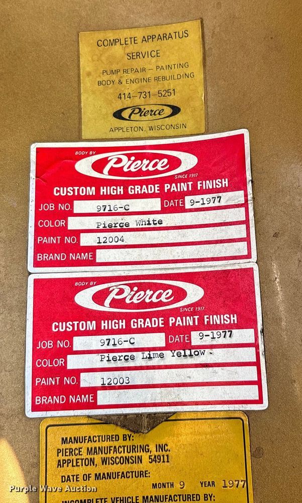 image for item ED2396 1977 Ford 9000 pumper fire truck