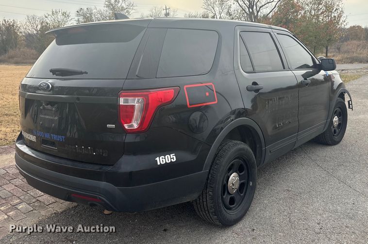 image for item EG8297 2016 Ford Explorer Police Interceptor SUV