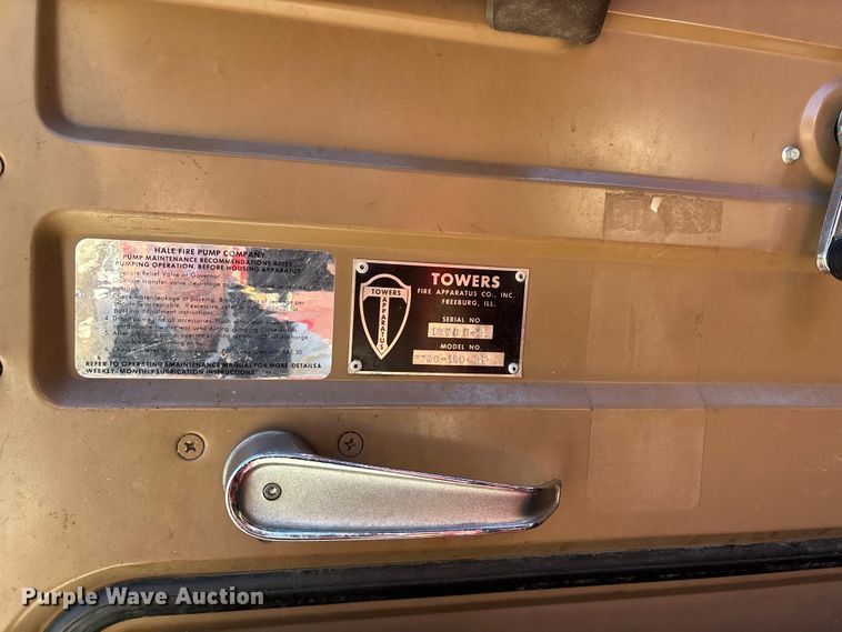 image for item EJ7706 1988 International F2554 pumper fire truck