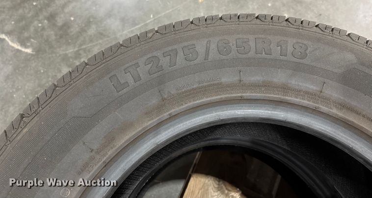 image for item EJ7751 (4) LT275/65R18 tires