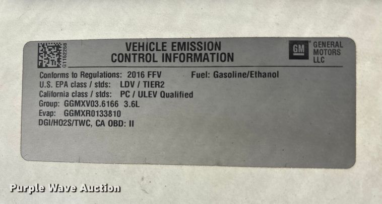 image for item EM6171 2016 Chevrolet Impala Limited Police Cruiser 