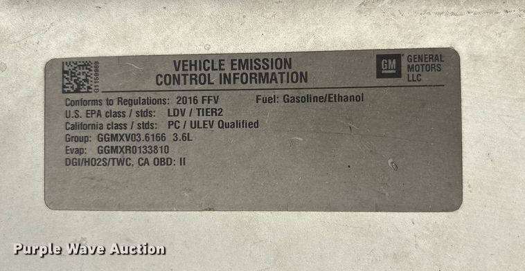 image for item EM6172 2016 Chevrolet Impala Limited Police Cruiser 