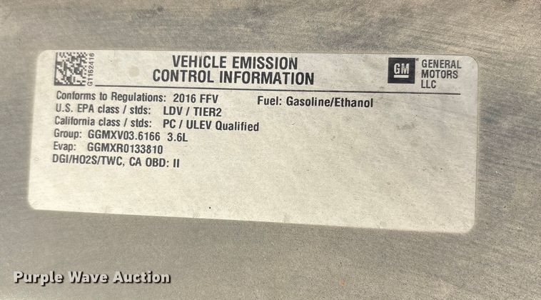 image for item EM6174 2016 Chevrolet Impala Limited Police Cruiser 