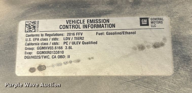 image for item EM6175 2016 Chevrolet Impala Limited Police Cruiser 