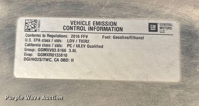 image for item EM6176 2016 Chevrolet Impala Limited Police Cruiser 