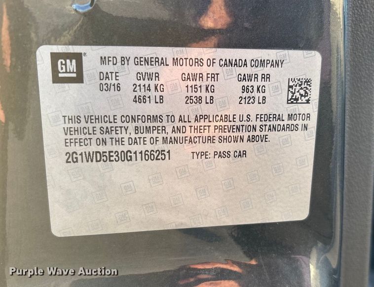 image for item EM6176 2016 Chevrolet Impala Limited Police Cruiser 