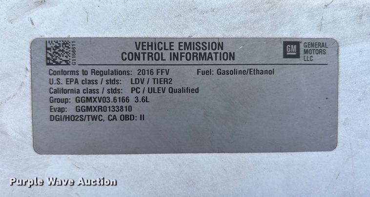 image for item EM6178 2016 Chevrolet Impala Limited Police Cruiser 