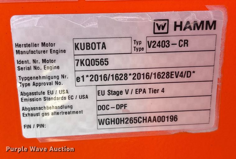 image for item EM6179 2020 HAMM HD 14i VT combination vibratory roller