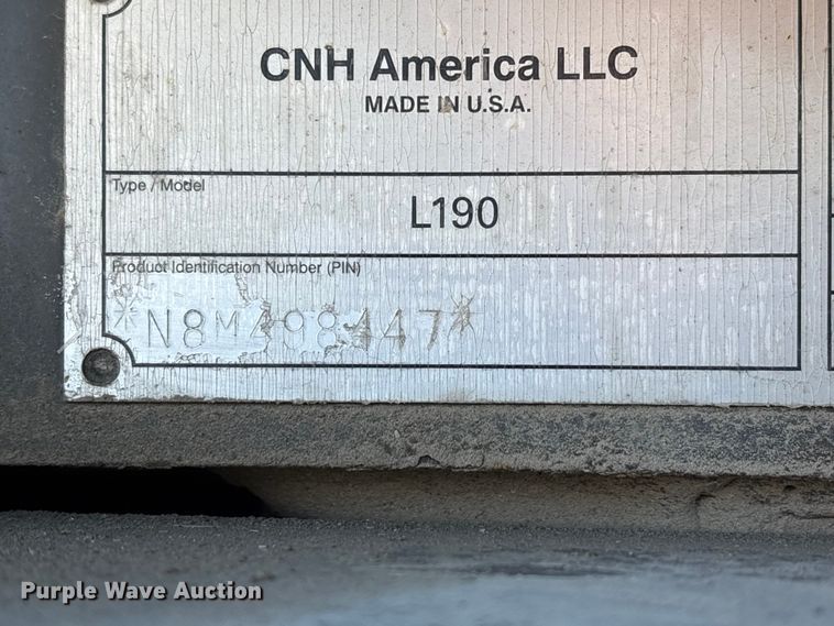 image for item EM6180 2008 New Holland L190 skid steer loader