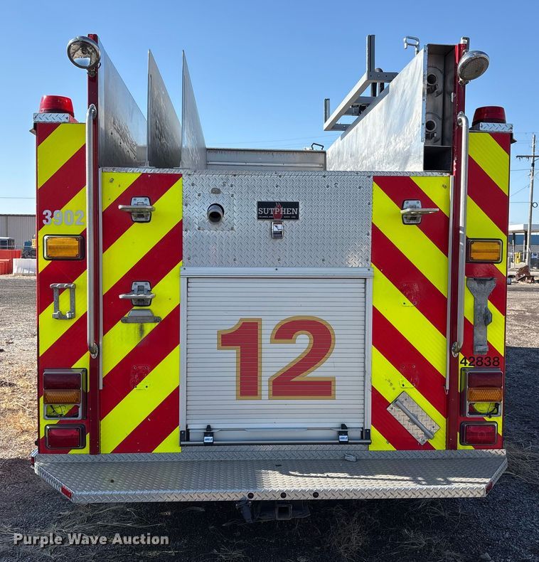 image for item EM6181 2012 Sutphen Custom pumper fire truck