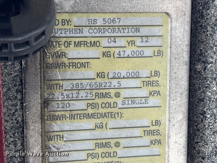 image for item EM6181 2012 Sutphen Custom pumper fire truck