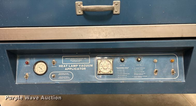 image for item EN5800 Greco Manufacturing Inc. 3x4-230-1-60 heat lamp vacuum applicator