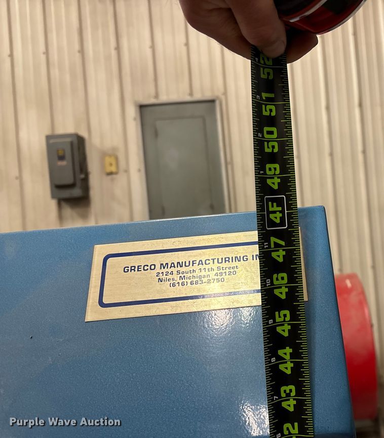 image for item EN5800 Greco Manufacturing Inc. 3x4-230-1-60 heat lamp vacuum applicator