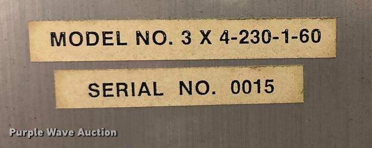 image for item EN5800 Greco Manufacturing Inc. 3x4-230-1-60 heat lamp vacuum applicator