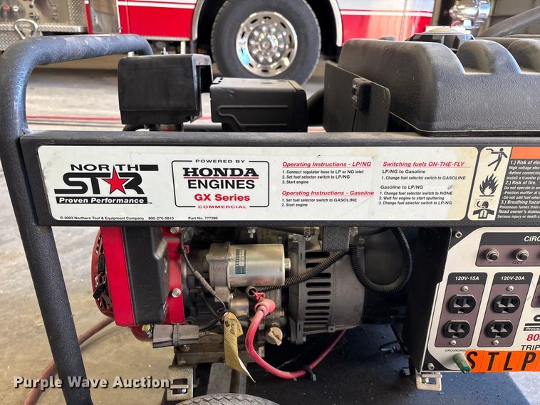 image for item EN5805 North Star 8000 TFG Triple Fuel generator