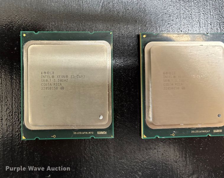 image for item EN5815 (3) Intel Xeon E5-2643 processors