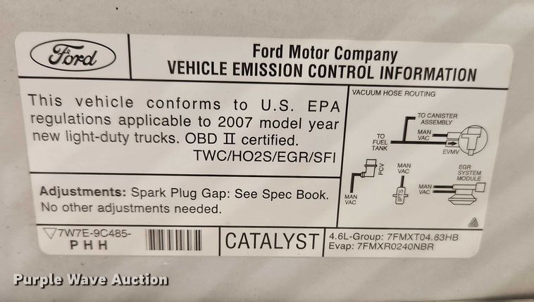 image for item EO4801 2007 Ford F150 SuperCab pickup truck