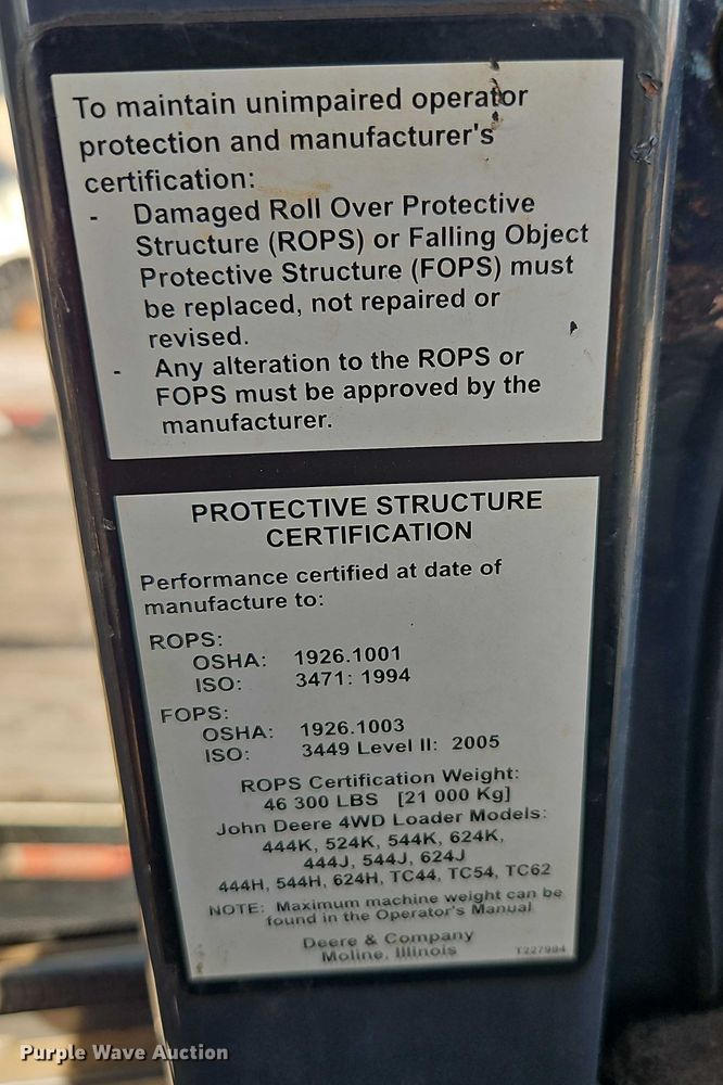 image for item EO4803 2014 John Deere 444K wheel loader