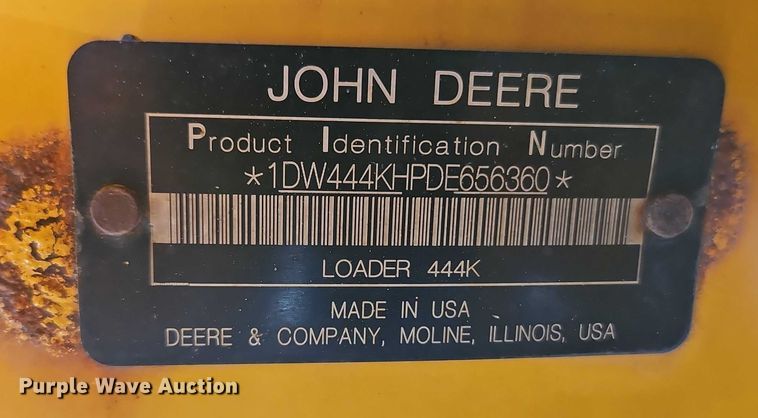 image for item EO4803 2014 John Deere 444K wheel loader