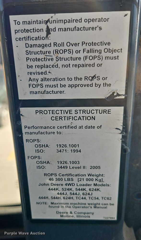 image for item EO4804 John Deere 444K wheel loader