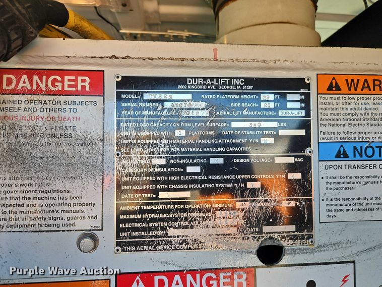 image for item EO4808 2012 Ford E350 Super Duty van with bucket lift