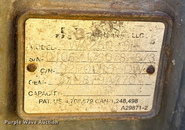 image for item EP2520 2006 Komatsu WA250-5L wheel loader