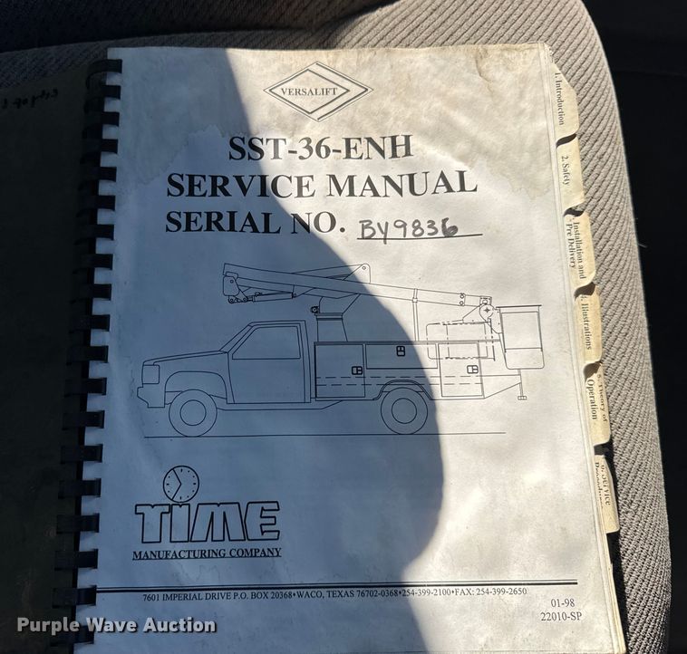 image for item ER0269 1998 GMC Sierra C3500 bucket truck