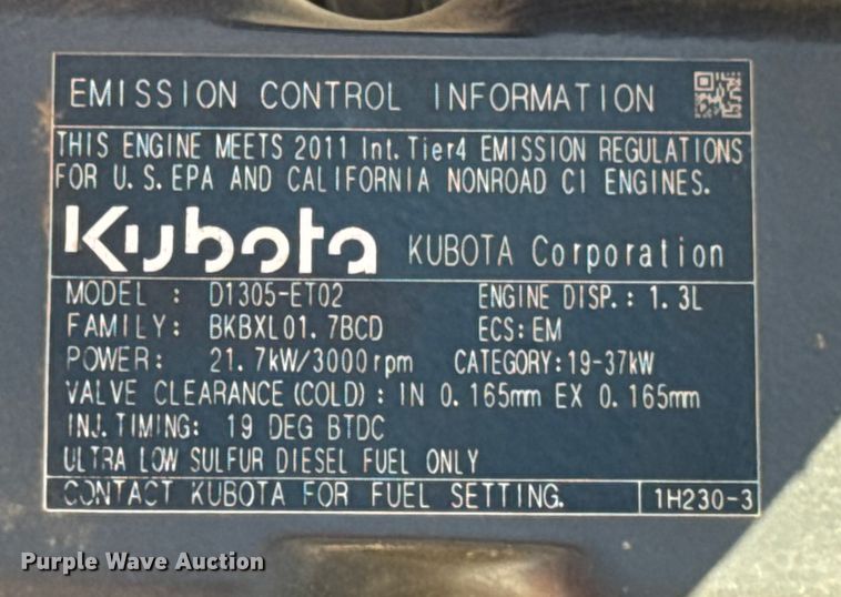 image for item ER0271 Kubota F3080 lawn mower