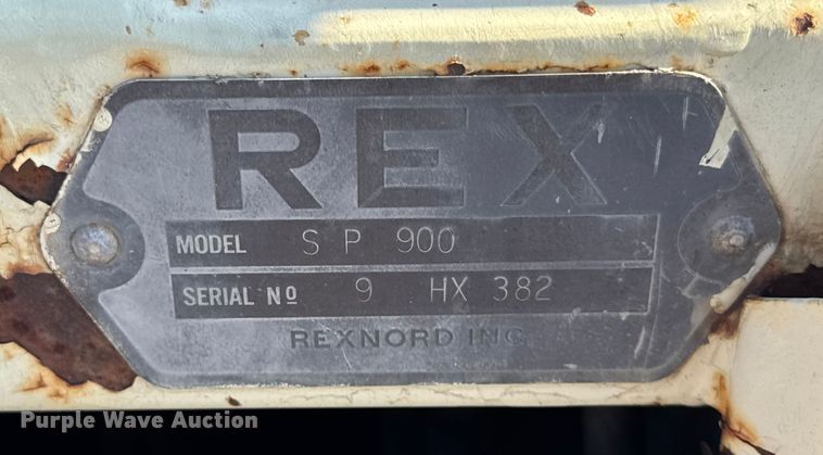 image for item ER0274 REX SP900 single drum vibratory roller