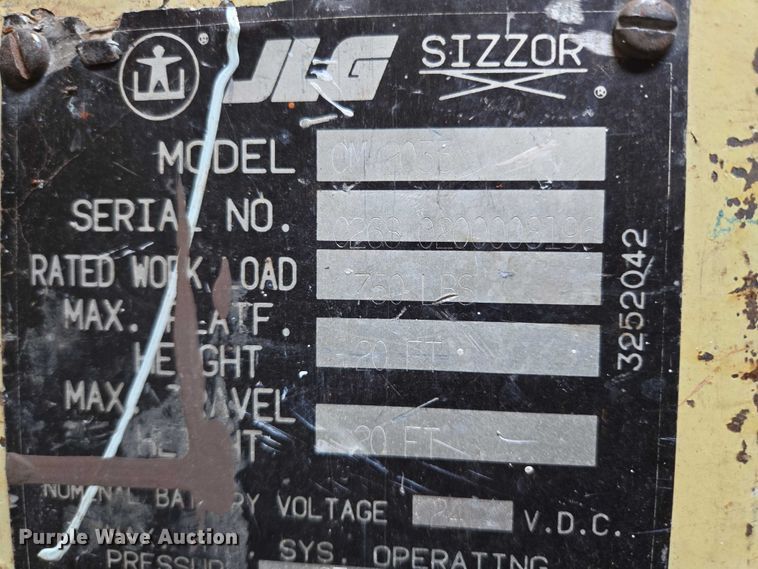 image for item ES2534 JLG CM-2033 scissor lift