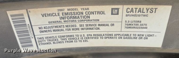 image for item ES2555 2007 GMC Yukon XL SUV