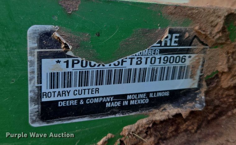 image for item ET5243 John Deere CX15 batwing rotary mower