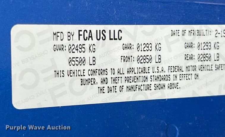 image for item ET6705 2019 Dodge Charger Police 