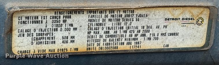 image for item ET7061 1998 Freightliner FLD semi truck