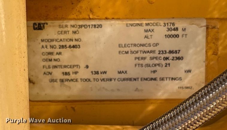image for item ET7281 2006 Caterpillar 140H motor grader