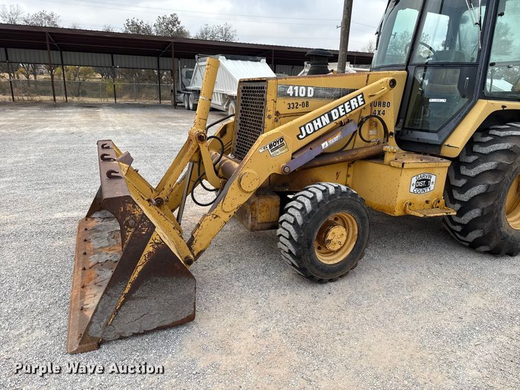 image for item EU5408 1995 John Deere 410D Turbo backhoe