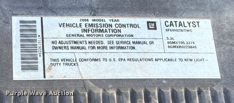 image for item EU5418 2008 Chevrolet Silverado 1500 pickup truck