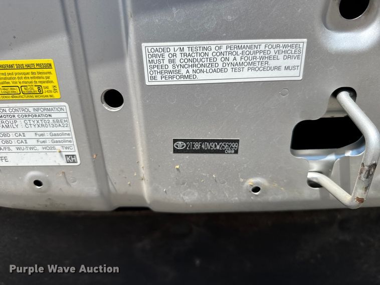 image for item EU6103 2012 Toyota RAV4 SUV